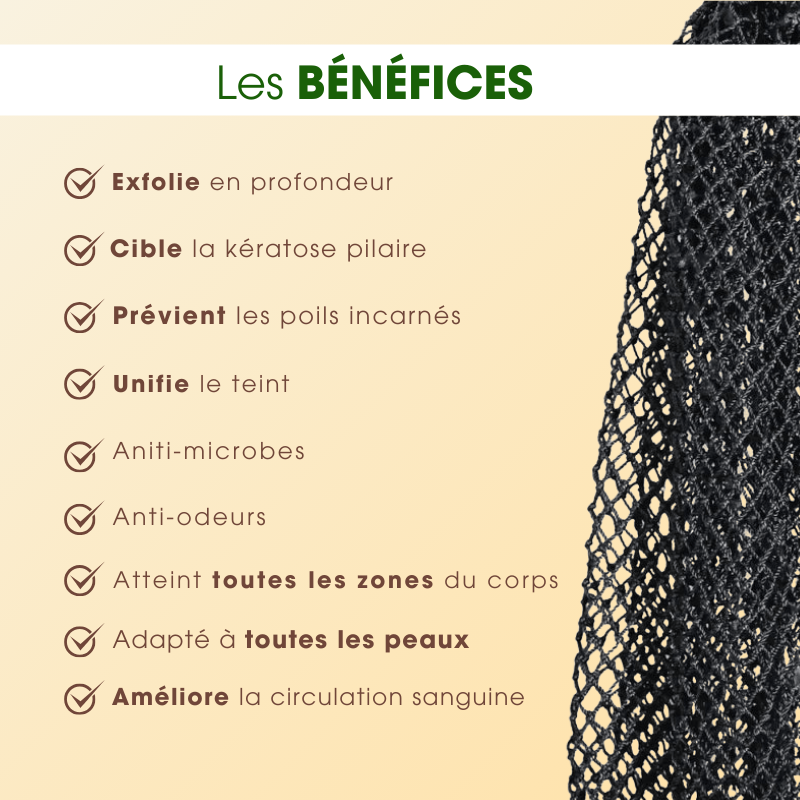MagiScrub™  - Éponge Exfoliante Maillée d’Afrique (Pack de 2)