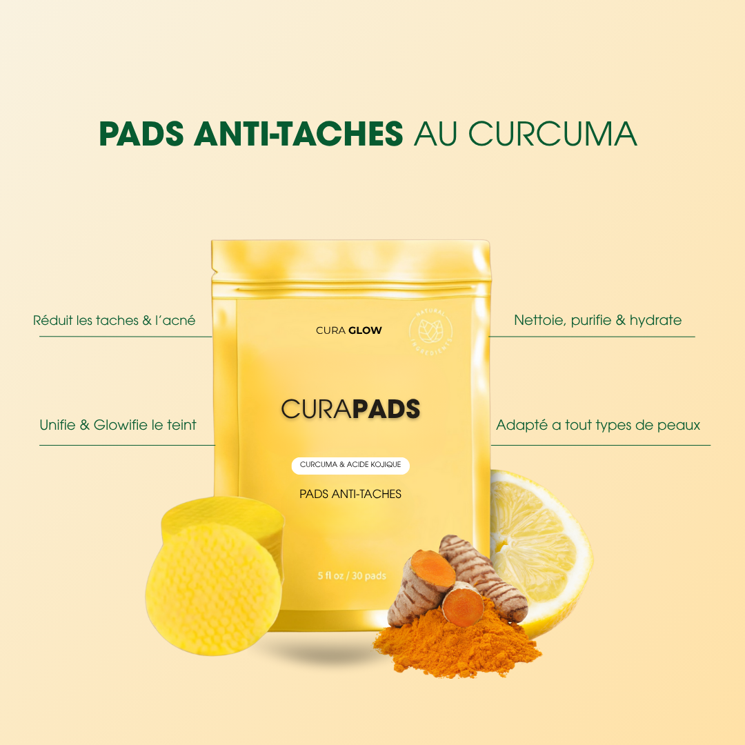 CURAPADS™ ⎮ Pads Anti-Taches Au Curcuma