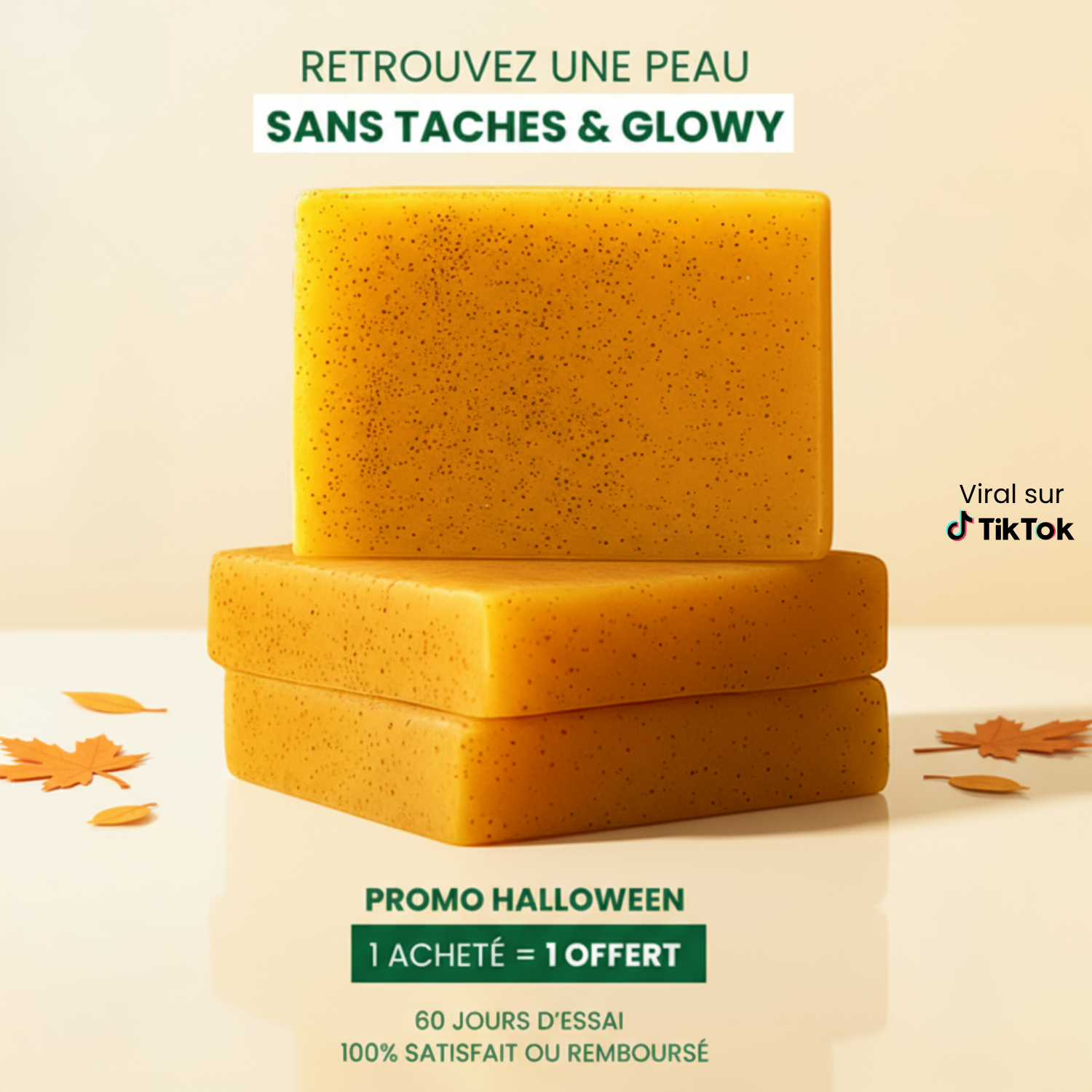 Savon Anti-Taches & Hyperpigmentation au Curcuma (+100g OFFERTS)