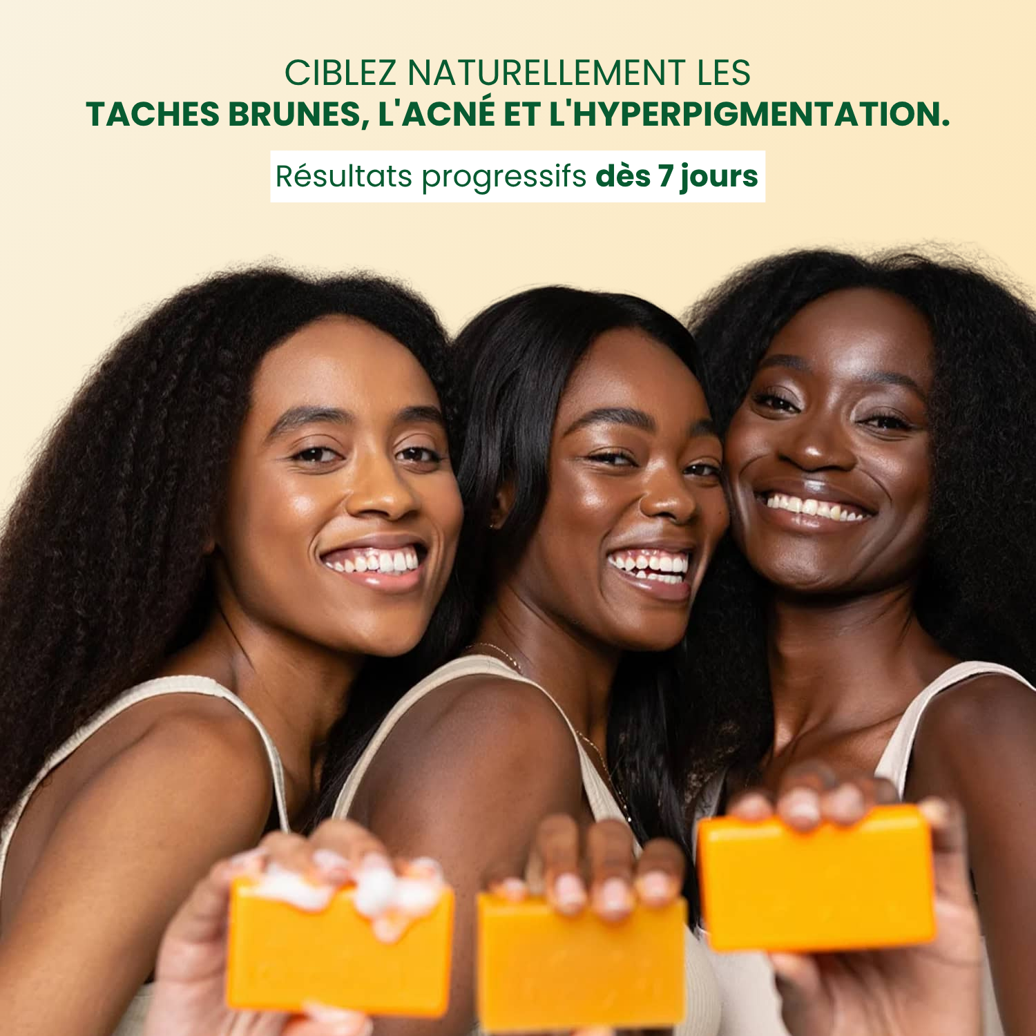 Savon Anti-Taches & Hyperpigmentation Au Curcuma (+200g OFFERTS)
